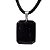 Colar Onix Preto Facetado Manual Pedra Natural Pino Prateado - Imagem 3