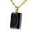Colar Onix Preto Facetado Manual Pedra Natural Pino Dourado - Imagem 2