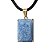 Colar Quartzo Azul Facetado Manual Garra Dourado - Imagem 3