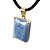 Colar Quartzo Azul Facetado Manual Garra Dourado - Imagem 5