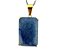 Colar Quartzo Azul Facetado Manual Garra Dourado - Imagem 4