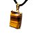 Colar Olho de Tigre Facetado Manual Garra Dourado - Imagem 5