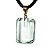 Colar Obsidiana Verde Facetado Manual Pino Dourado - Imagem 3