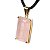 Colar Quartzo Rosa Facetado Manual Garra Dourado - Imagem 3