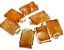 01 Pingente Nlux Retangulo Facetado Hematoide Amarelo Prata 950 Garra - Imagem 3