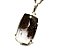 01 Pingente Nlux Retangulo Facetado Cristal com Lodolita Prata 950 - Imagem 3