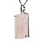 01 Pingente Nlux Retangulo Facetado Quartzo Rosa Prata 950 Garra Reforçado - Imagem 3