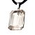 Colar Pedra Quartzo Cristal Facetado Manual Pino Prateado - Imagem 5