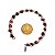 Pulseira Corrente Ágata Cornalina Natural Rolada Prateado - Imagem 3