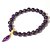 Pulseira Bolinha Ametista Amarração fio Pedra Natural - Imagem 1