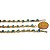 Pulseira Corrente Apatita Azul Natural Dourado Pedra - Imagem 8