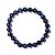Pulseira Bolinha Pedra Olho de Tigre Azul 8mm Fio Silicone - Imagem 3