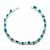 Pulseira Corrente Pedra Apatita Azul Natural Prateado - Imagem 4