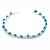 Pulseira Corrente Pedra Apatita Azul Natural Prateado - Imagem 6