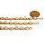 Pulseira Corrente Pedra Quartzo Rosa Colada Natural Dourado - Imagem 7