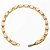 Pulseira Corrente Pedra Quartzo Rosa Colada Natural Dourado - Imagem 1