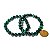 Pulseira Bola Pedra Olho de Tigre Verde 8mm Rolada Silicone - Imagem 7
