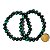 Pulseira Bola Pedra Olho de Tigre Verde 8mm Rolada Silicone - Imagem 6