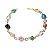 Pulseira Pedras Mistas Na Gaiola Com Montagem Dourado - Imagem 5