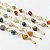 Pulseira Pedras Mistas Na Gaiola Com Montagem Dourado - Imagem 4