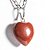 Colar NLux Jaspe Vermelho Coração Prata 950 Dia dos Namorados - Imagem 2