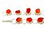 Pulseira Margarida Agata Cornalina Natural Rolada Prateado - Imagem 2
