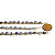 Pulseira Corrente Quartzo Azul Pedra Natural Dourado - Imagem 6