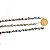 Pulseira Corrente Quartzo Azul Pedra Natural Dourado - Imagem 8