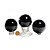 01 Esfera Obsidiana Negra Natural 6 a 7 cm 250 a 350g Tipo A - Imagem 5
