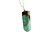 01 Pingente Nlux Micro Pontinha Esmeralda e Xisto Montagem Prata 950 - Imagem 5