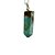 01 Pingente Nlux Micro Pontinha Esmeralda e Xisto Montagem Prata 950 - Imagem 7