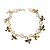 Pulseira Verão Pedra Quartzo Rosa Gaiola Dourado Passarinho - Imagem 3