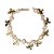 Pulseira Verão Pedra Quartzo Rosa Gaiola Dourado Passarinho - Imagem 5