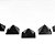 Pirâmide Obsidiana Negra Pedra Natural Baseada Quéops 20mm - Imagem 1