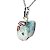 01 Pingente Nlux Pedrinha Larimar Fatiado Natural 10 a 15mm Pino Prata 950 - Imagem 5