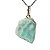 01 Pingente Nlux Pedrinha Larimar Fatiado Natural 15 a 25mm Prata 950 - Imagem 3