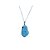 Colar Pedra Larimar Fatiado Natural 25 a 35mm Pino Prata 950 - Imagem 1