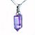 01 Pingente Nlux Pontinha Micro Ametista Prata 950 15mm - Imagem 3