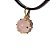 Colar Estrela Hexagonal Pedra Quartzo Rosa Garra Dourado - Imagem 2