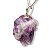 01 Pingente Nlux Pedrinha Lepidolita Mica Bruto Natural Pino Prata 950 - Imagem 8
