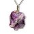 01 Pingente Nlux Pedrinha Lepidolita Mica Bruto Natural Pino Prata 950 - Imagem 5