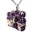 01 Pingente Nlux Pedrinha Lepidolita Mica Bruto Natural Pino Prata 950 - Imagem 7