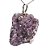 Colar Pedra Lepidolita Mica Bruto Natural Pino Prata 950 - Imagem 1