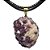 Colar Pedra Lepidolita Mica Bruto Natural Pino Dourado - Imagem 2
