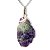 01 Pingente Nlux Pedrinha Fluorita Multicor Bruto Natural Pino Prata 950 - Imagem 5