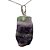 Colar Pedra Fluorita Multicor Bruto Natural Pino Prata 950 - Imagem 4