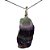 Colar Pedra Fluorita Multicor Bruto Natural Pino Prata 950 - Imagem 3