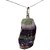Colar Pedra Fluorita Multicor Bruto Natural Pino Prata 950 - Imagem 2