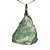 Colar Pedra Fluorita Verde Bruto Natural Pino Prata 950 - Imagem 2