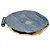 Bandeja Quartzo Azul Borda Dourada Petisqueira p Frios 17cm - Imagem 3